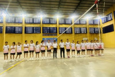 ĐỘI BÓNG CHUYỀN NAM, NỮ THAM GIA THI ĐẤU TẠI HỘI KHỎE PHÙ ĐỔNG CẤP HUYỆN NĂM HỌC 2023-2024