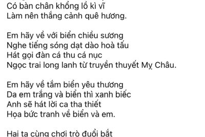 VỀ BIỂN CHÂU TÂN