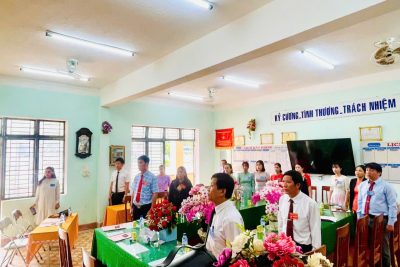 ĐẠI HỘI CHI BỘ TRƯỜNG THCS HÀNH NHÂN LẦN THỨ X NHIỆM KỲ 2025-2027
