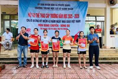 HỘI THI THỂ THAO CẤP  TRƯỜNG CHÀO MỪNG KỶ NIỆM 43 NĂM NGÀY NHÀ GIÁO VIỆT NAM ( 20/11/1982 – 20/11/2025)         VIỆT NAM